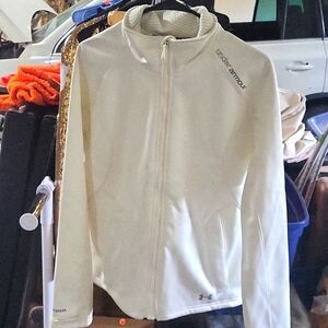 Womens white under armour jacket size L